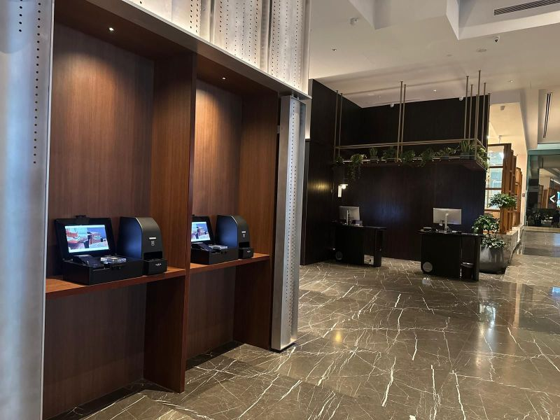 Amara Singapore contactless check-in kiosks
